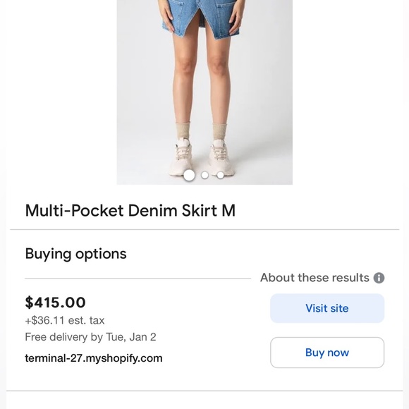 Lourdes Jean Skirt made in Italy - Picture 8 of 8